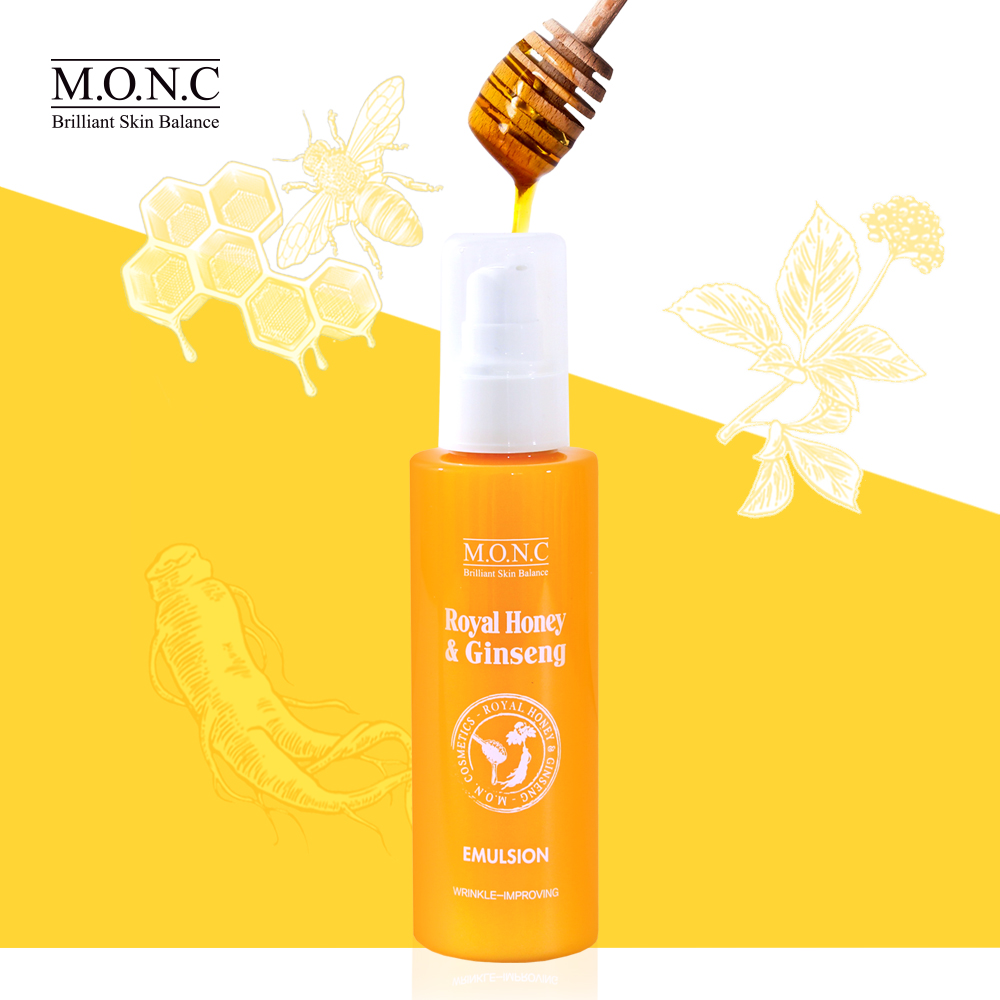 _MONC_ Royal Honey _ Ginseng Emulsion_ Skin Care_ Facial emulsion_ High nourishing_ Non_greasy